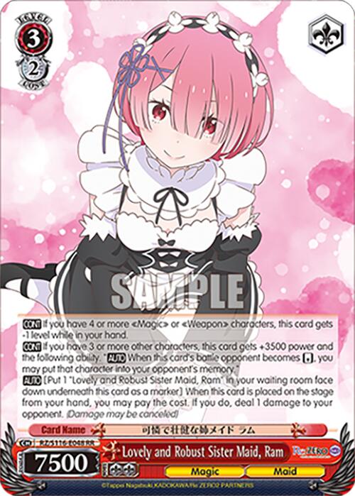 Lovely and Robust Sister Maid, Ram (RZ/S116-E048) [Re:ZERO -Starting Life in Another World- Vol.3]