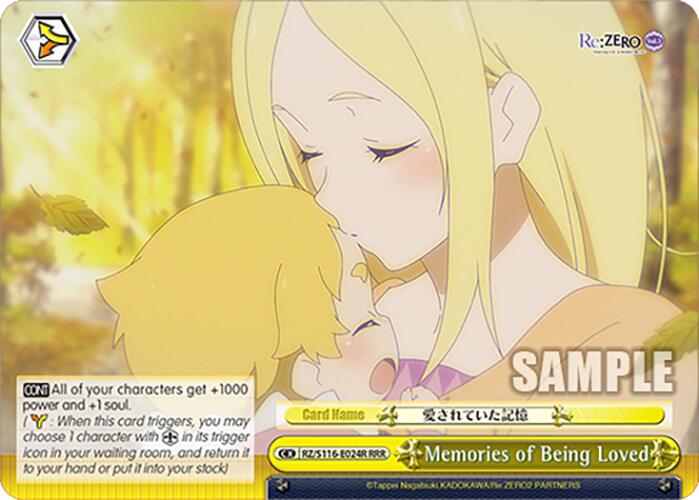 Memories of Being Loved (RRR) (RZ/S116-E024R) [Re:ZERO -Starting Life in Another World- Vol.3]