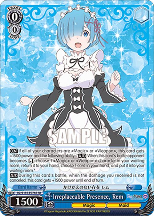Irreplaceable Presence, Rem (SR) (RZ/S116-E076S) [Re:ZERO -Starting Life in Another World- Vol.3]
