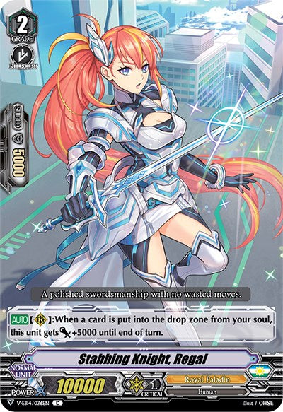 Stabbing Knight, Regal (V-EB14/036EN) [The Next Stage]