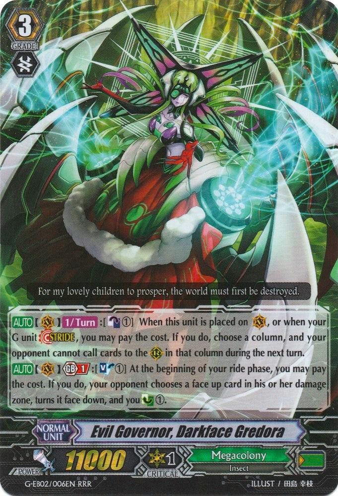 Evil Governor, Darkface Gredora (G-EB02/006EN) [The AWAKENING ZOO]