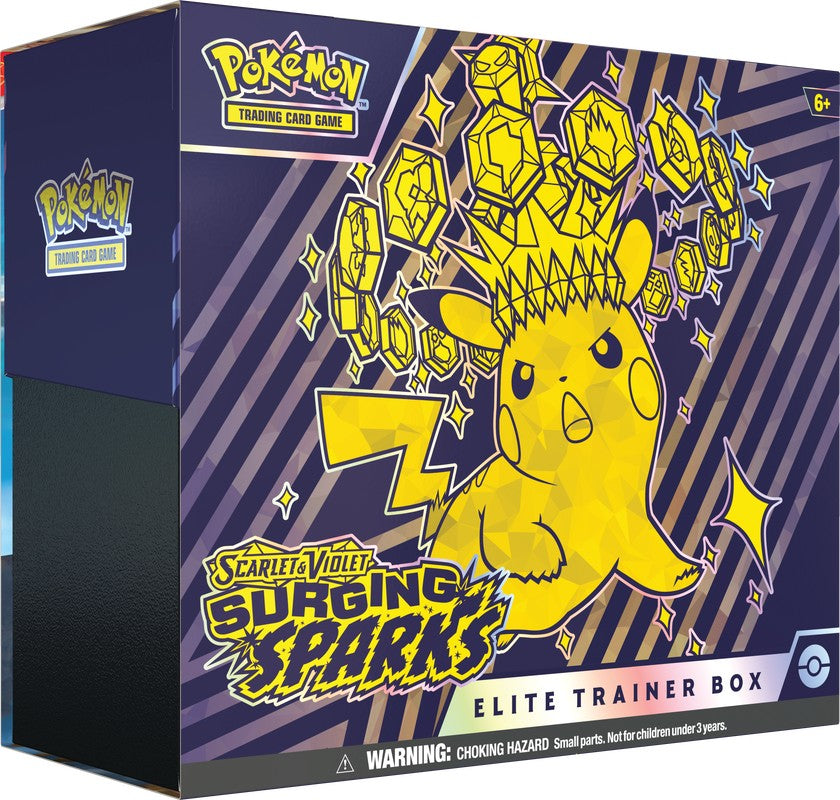 Pokemon Scarlet and Violet 8 (SV08) Surging Sparks Elite Trainer Box