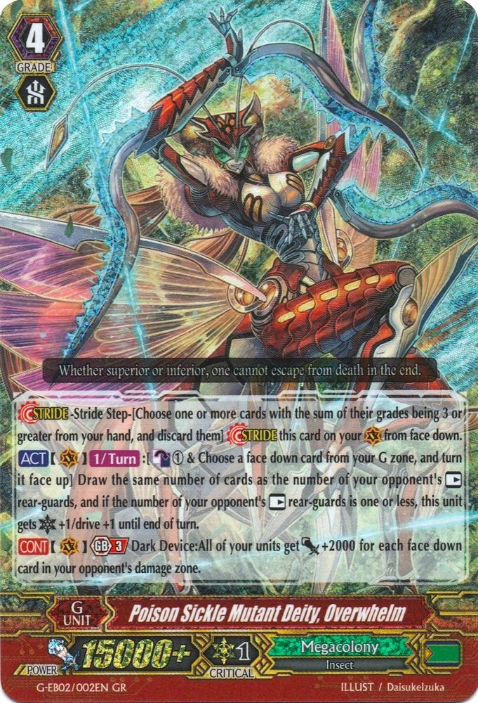 Poison Sickle Mutant Deity, Overwhelm (G-EB02/002EN) [The AWAKENING ZOO]