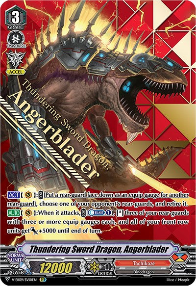 Thundering Sword Dragon, Angerblader (V-EB09/SV01EN) [The Raging Tactics]