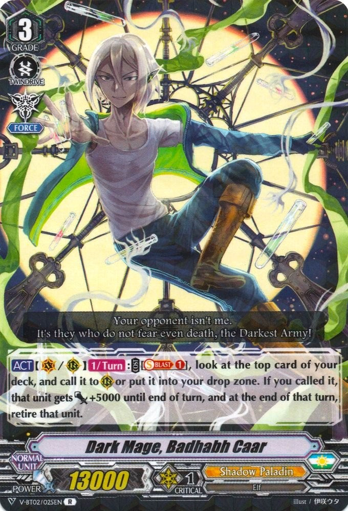 Dark Mage, Badhabh Caar (V-BT02/025EN) [Strongest! Team AL4]