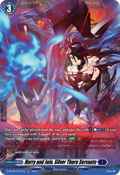Hurry and Join, Silver Thorn Servants (D-BT08/FR14EN) [Minerva Rising]