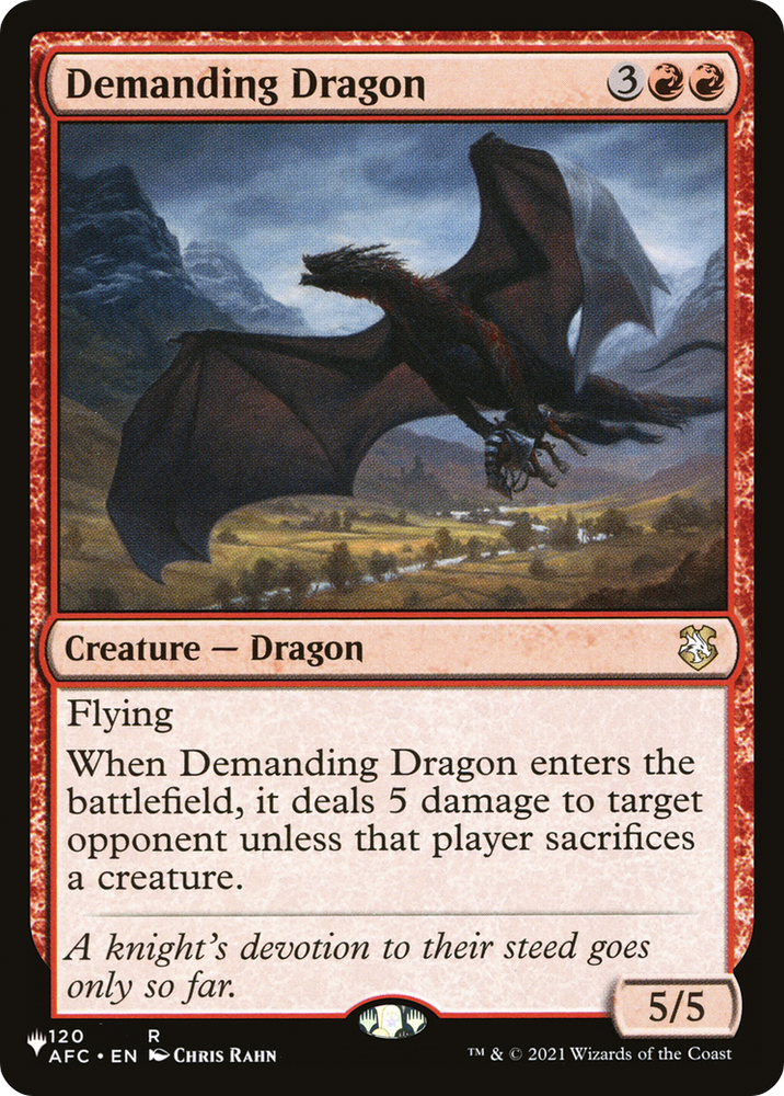 Demanding Dragon [The List]